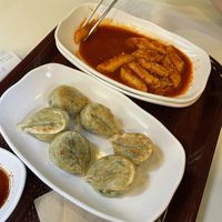 Fried dumplings   at Maru JaYeonSik Kimbap in Seoul
