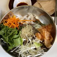 Cold buckwheat noodels  at Maru JaYeonSik Kimbap in Seoul