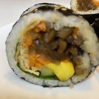 My fav the fried tofu gimbap   at Maru JaYeonSik Kimbap in Seoul