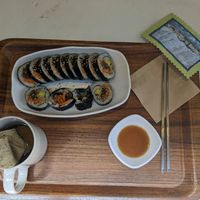 Good kimbap and ok fish cake at Maru JaYeonSik Kimbap in Seoul