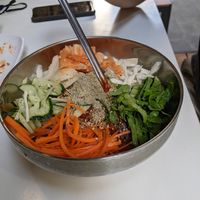 Cold noodles at Maru JaYeonSik Kimbap in Seoul