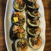 Vegan ham gimbap  at Maru JaYeonSik Kimbap in Seoul