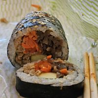   at Maru JaYeonSik Kimbap in Seoul