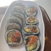 Do not recommend. Yellow vegetable was unripe. Seaweed was soggy as well as the rice.   at Maru JaYeonSik Kimbap in Seoul