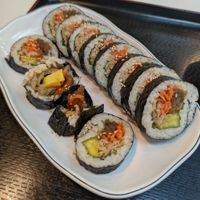 Tofu gimbap at Maru JaYeonSik Kimbap in Seoul