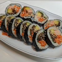 Ham gimbap at Maru JaYeonSik Kimbap in Seoul