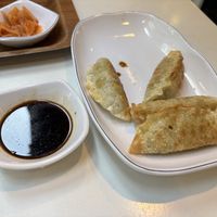 Fried dumplings (5 but one was already eaten 👀)  at Maru JaYeonSik Kimbap in Seoul