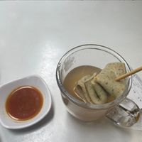 Vegan odeng (not my taste at all)   at Maru JaYeonSik Kimbap in Seoul