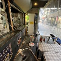 Seating area (kind out in the street and that morning was -9 degrees) 🥹   at Maru JaYeonSik Kimbap in Seoul