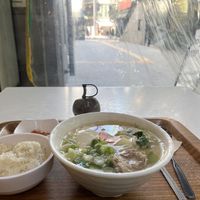 I could see entire ally from my seating with 3 heaters around me  at Maru JaYeonSik Kimbap in Seoul