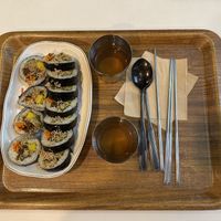Fried tofu gimbap   at Maru JaYeonSik Kimbap in Seoul