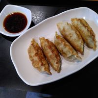 Fried dumplings at Maru JaYeonSik Kimbap in Seoul