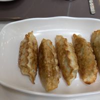 Fried dumplings at Maru JaYeonSik Kimbap in Seoul