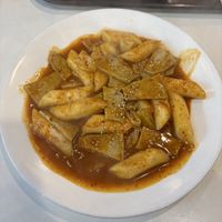 tteokbokki with fishcake  at Maru JaYeonSik Kimbap in Seoul