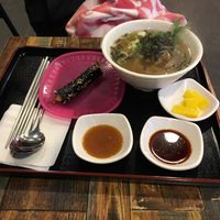 Udon and Kimbap.   at Maru JaYeonSik Kimbap in Seoul