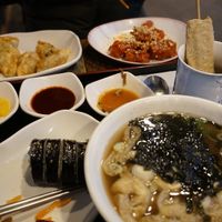 We only paid 13€ for all the food!!! at Maru JaYeonSik Kimbap in Seoul