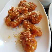 Fried 'chicken' at Maru JaYeonSik Kimbap in Seoul