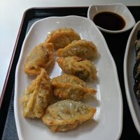 Fried dumplings at Maru JaYeonSik Kimbap in Seoul