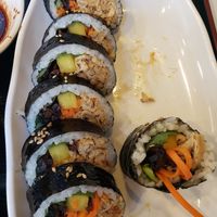 Fried tofu gimbap at Maru JaYeonSik Kimbap in Seoul