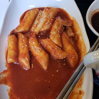 A must item. Chewy n soft. Great sauce. Dip Odeng with it too. at Maru JaYeonSik Kimbap in Seoul