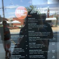 Menu at Real Fake Meats in Halifax