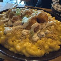 Mac and Cheese with Wingss  at Real Fake Meats in Halifax