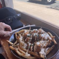 Tofu poutine  at Real Fake Meats in Halifax
