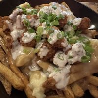 Popcorn chicken poutine  at Real Fake Meats in Halifax