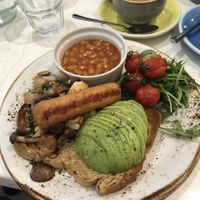 The vegan breakfast   at The Flower Cup in Chester