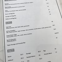 Vegan brunch options  at The Flower Cup in Chester
