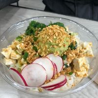 Tofu poke bowl  at Pokemoto in Norwalk