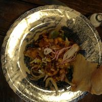 Mushrooms cooked raw in 🍋 Peruvian style at Brasserie Uno in Zermatt