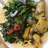 Three scoop salad plate at Baagan in Moraga