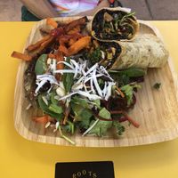 Wrap at Cafe Roots-N-Kulchah in St Croix