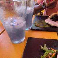 Lavender lemonade at Cafe Roots-N-Kulchah in St Croix