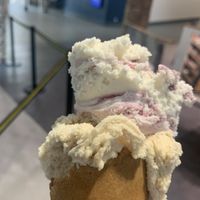 Biscoff and banana & blueberry ice cream  at Rheged in Penrith