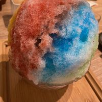 Rainbow mixed fruit shaved ice at Hǎo Xiǎng Chī Bīng 好想吃冰 - Gongguan in Taipei