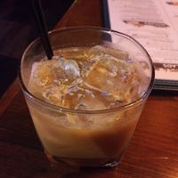 Lavender coffee with coconut cream at Bit Bar in Salem