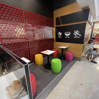 Seating beside restaurant  at Sushi Koo in Newcastle