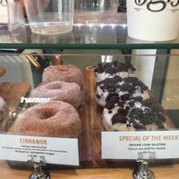 Cinnamon & sugar and a daily special.  at Doughheads in Newcastle