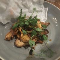 Vegan pan fried mushrooms at Salisbury Arms in Edinburgh
