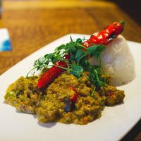 Cauliflower curry at Salisbury Arms in Edinburgh
