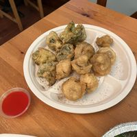 E52 Vegetable Tempura (only mushroom and broccoli)  at Zen Gardens - Guelph in Guelph