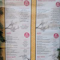 Menu as of Dec 2018 at Aki Sake Bar & Japanese Kitchen in Panama City