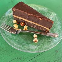 Choco hazelnut cake at Poslasticarnica Suma in Belgrade