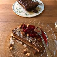 The chocolate one is vegan, and i totally recommend it   at Poslasticarnica Suma in Belgrade