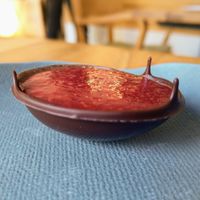 'Bug' (bubica) with raspberry and nut cream at Poslasticarnica Suma in Belgrade