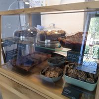 All of the cakes on this side are vegan according to staff at Poslasticarnica Suma in Belgrade