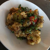 Tempura cauliflower  at Comune in Columbus