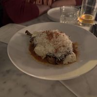 Lasagna with cashew cheese  at Comune in Columbus